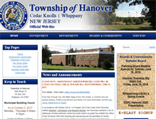 Tablet Screenshot of hanovertownship.com