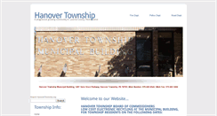 Desktop Screenshot of hanovertownship.org