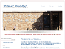 Tablet Screenshot of hanovertownship.org